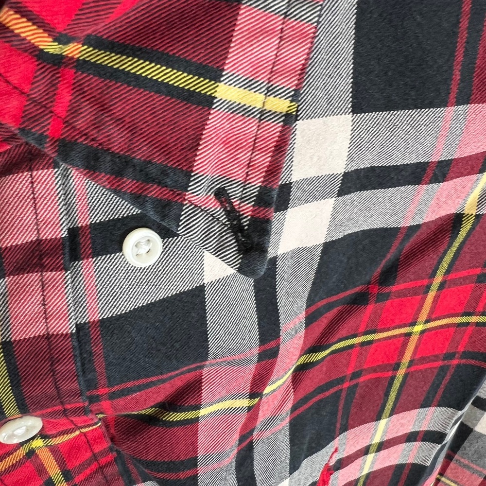 MEN'S CLASSIC PLAID NOT FLANNEL BUTTON DOWN CLASSIC FIT PLAID SHIRT SIZE XL - Picture 5 of 6